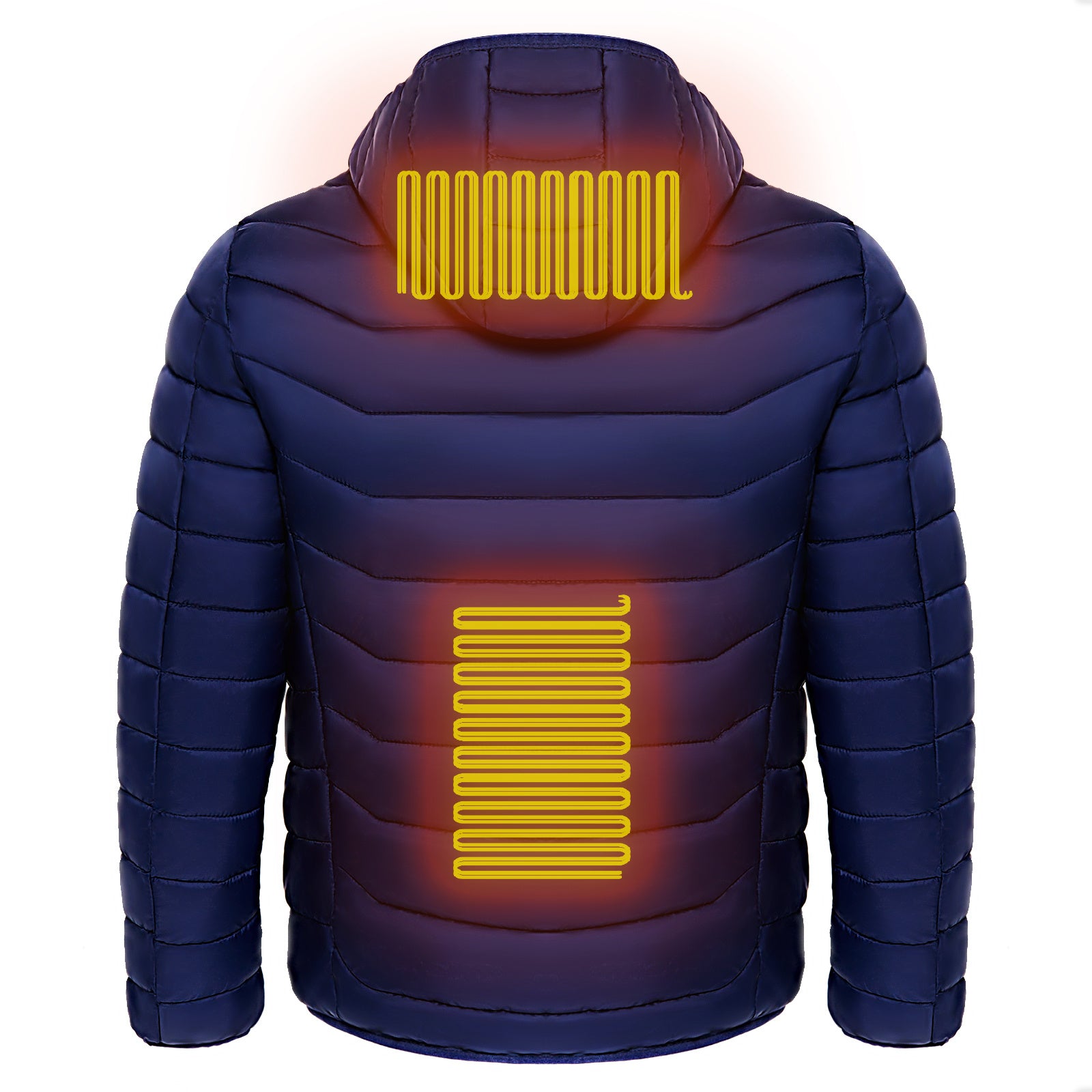Menβs 9-Zone Heated Puffer Jacket β Electric Thermal Coat