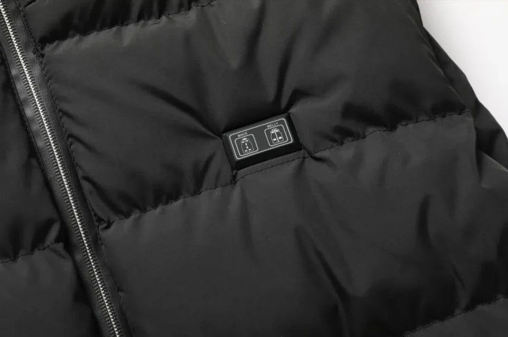 2025 Smart Heated Vest – 15-Zone Dual-Touch LED Control