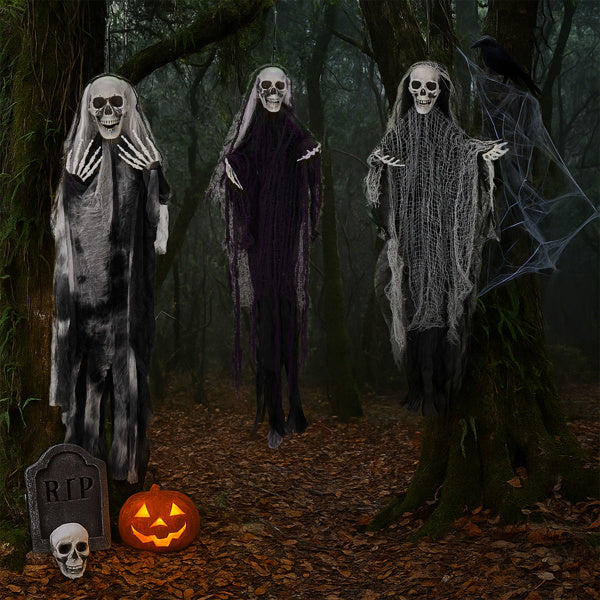 Halloween Haunted Hanging Skeleton Set