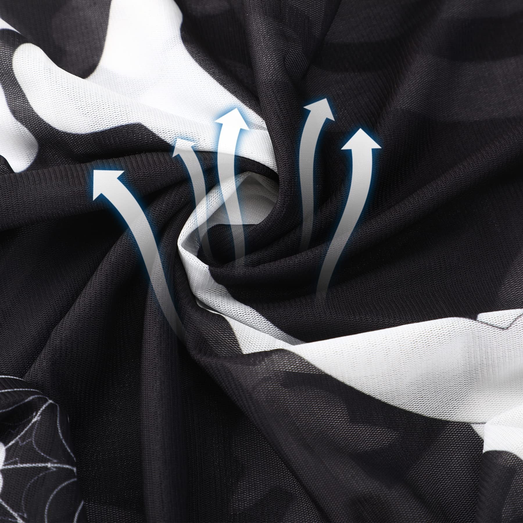 Spooky Skeleton Poncho Halloween Outfit