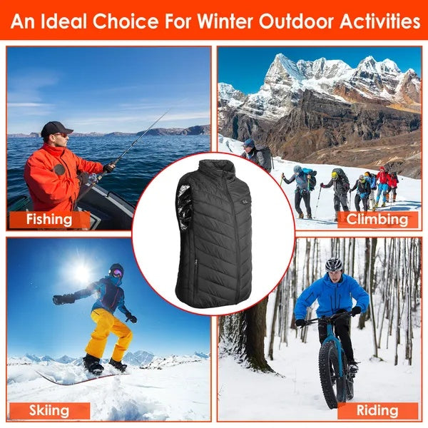 USB Heated Vest – 3-Level Electric Thermal Warmer