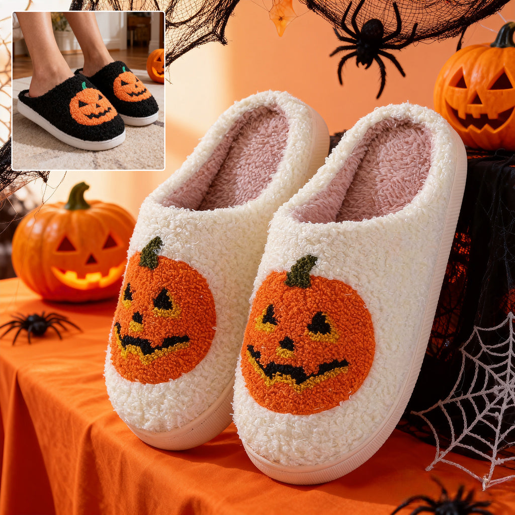 Halloween Pumpkin Cartoon Slippers