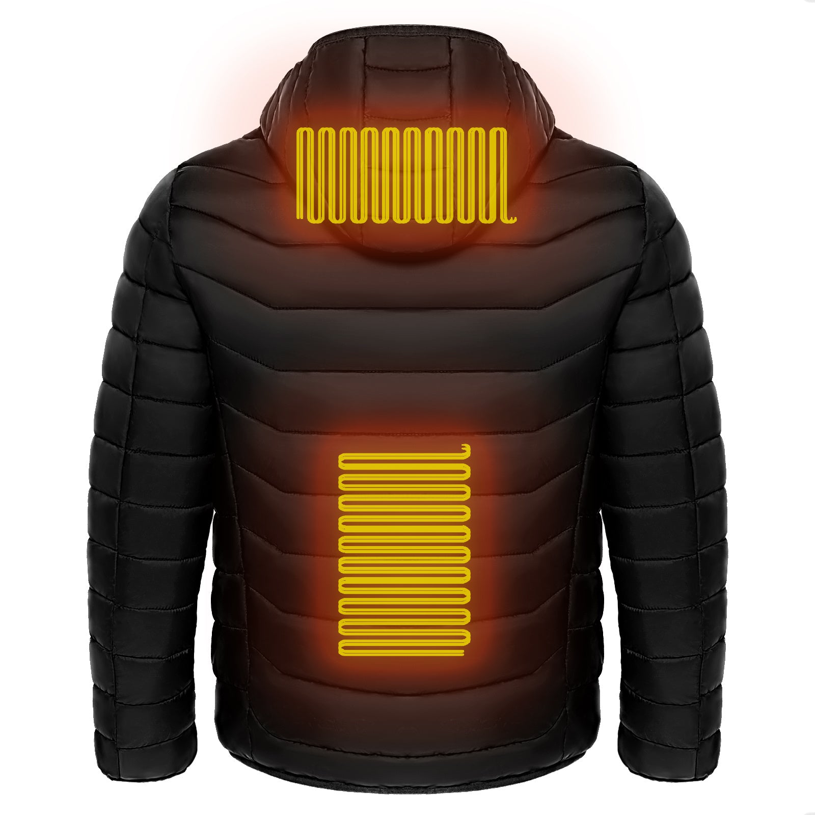 Men’s 9-Zone Heated Puffer Jacket – Electric Thermal Coat
