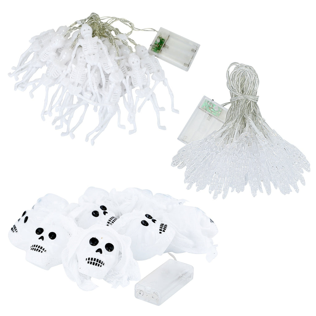 Halloween Skull & Spooky Hands String Lights