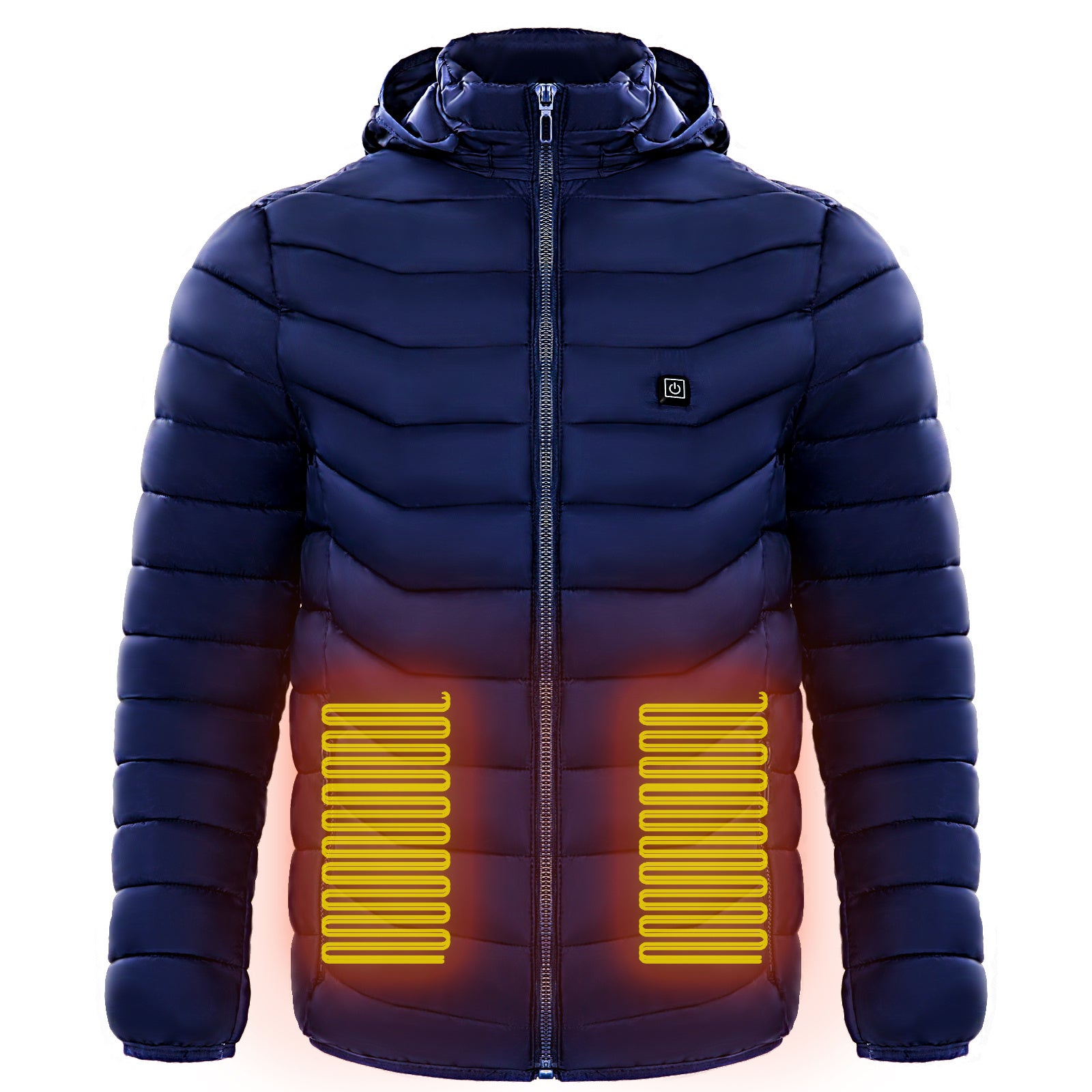 Men’s 9-Zone Heated Puffer Jacket – Electric Thermal Coat
