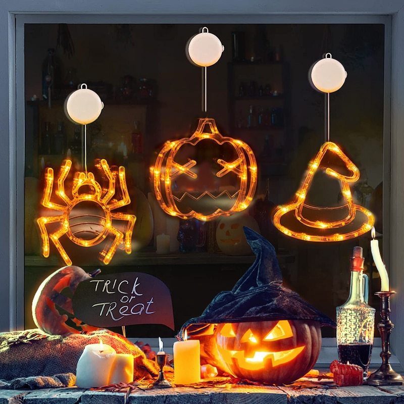 Spooky Pumpkin & Ghost LED Lights