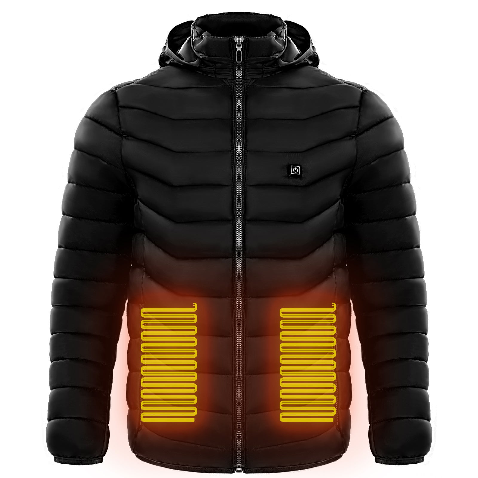 Men’s 9-Zone Heated Puffer Jacket – Electric Thermal Coat