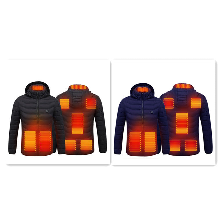 Men’s Smart 8-Zone Heated Jacket – Lightweight Thermal Coat