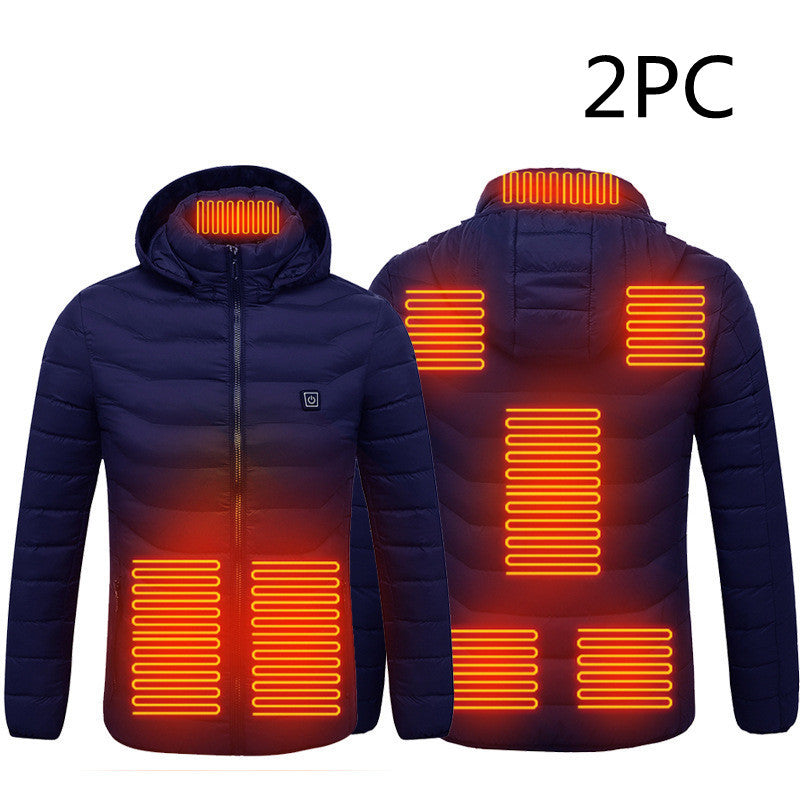 Men’s Smart 8-Zone Heated Jacket – Lightweight Thermal Coat