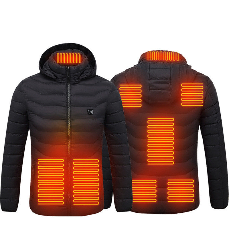 Men’s Smart 8-Zone Heated Jacket – Lightweight Thermal Coat