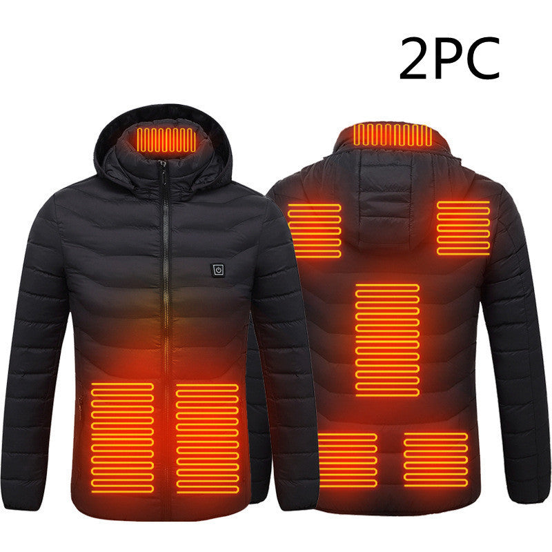 Men’s Smart 8-Zone Heated Jacket – Lightweight Thermal Coat