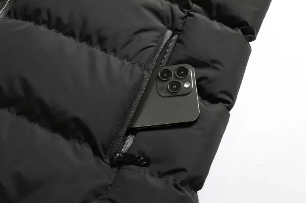 2025 Smart Heated Vest – 15-Zone Dual-Touch LED Control