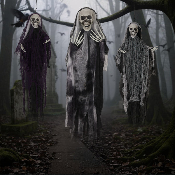 Halloween Haunted Hanging Skeleton Set
