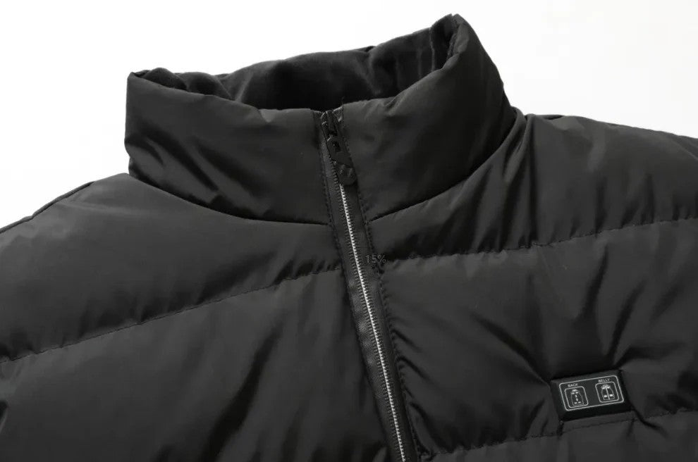 2025 Smart Heated Vest – 15-Zone Dual-Touch LED Control